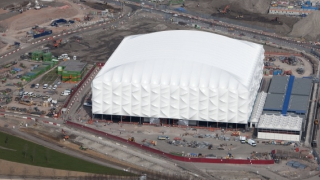 Illustration for article titled London's Olympics Basketball Stadium Looks Inflatable But Is Actually Recyclable